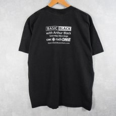 画像2: BASIC BLACK with Arthur Black ラジオ番組プリントTシャツ L (2)