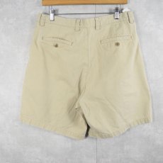 画像2: GAP "relaxed" 2タック コットンチノショーツ W34 (2)