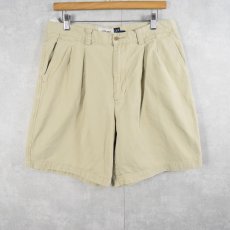 画像1: GAP "relaxed" 2タック コットンチノショーツ W34 (1)