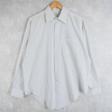 画像1: 70’s Brooks Brothers 6ボタン ストライプ柄 コットン×ポリエステルボタンダウンシャツ SIZE16-3 (1)