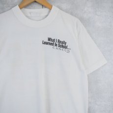 画像2: "What I really Learned In School" ビールイラストプリントTシャツ (2)