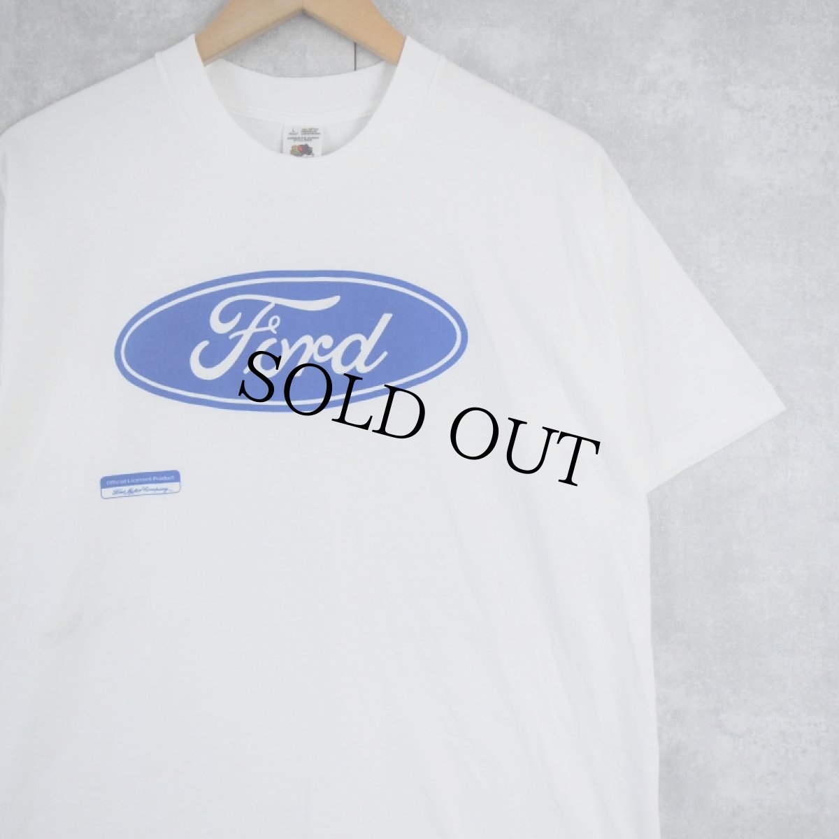 画像1: 90's Ford 自動車メーカー ロゴプリントTシャツ L (1)