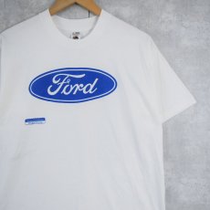 画像1: 90's Ford 自動車メーカー ロゴプリントTシャツ L (1)