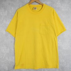 画像1: 90's L.L.Bean×RUSSELL ATHLETIC USA製 カットオフ 無地ポケットTシャツ L (1)