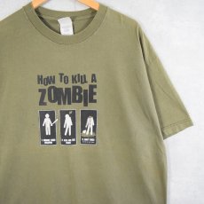 画像1: "HOW TO KILL A ZOMBIE" ピクトグラムプリントTシャツ XL (1)