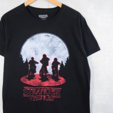 画像1: STRANGER THINGS SFドラマ プリントTシャツ BLACK L (1)