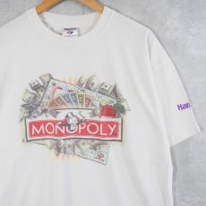 画像1: MONOPOLY ボードゲームプリントTシャツ XL (1)