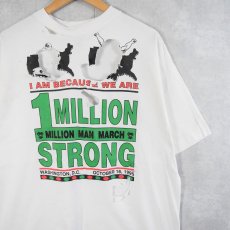 画像1: 90's USA製 "1 MILLION STRONG" プリントTシャツ XL (1)