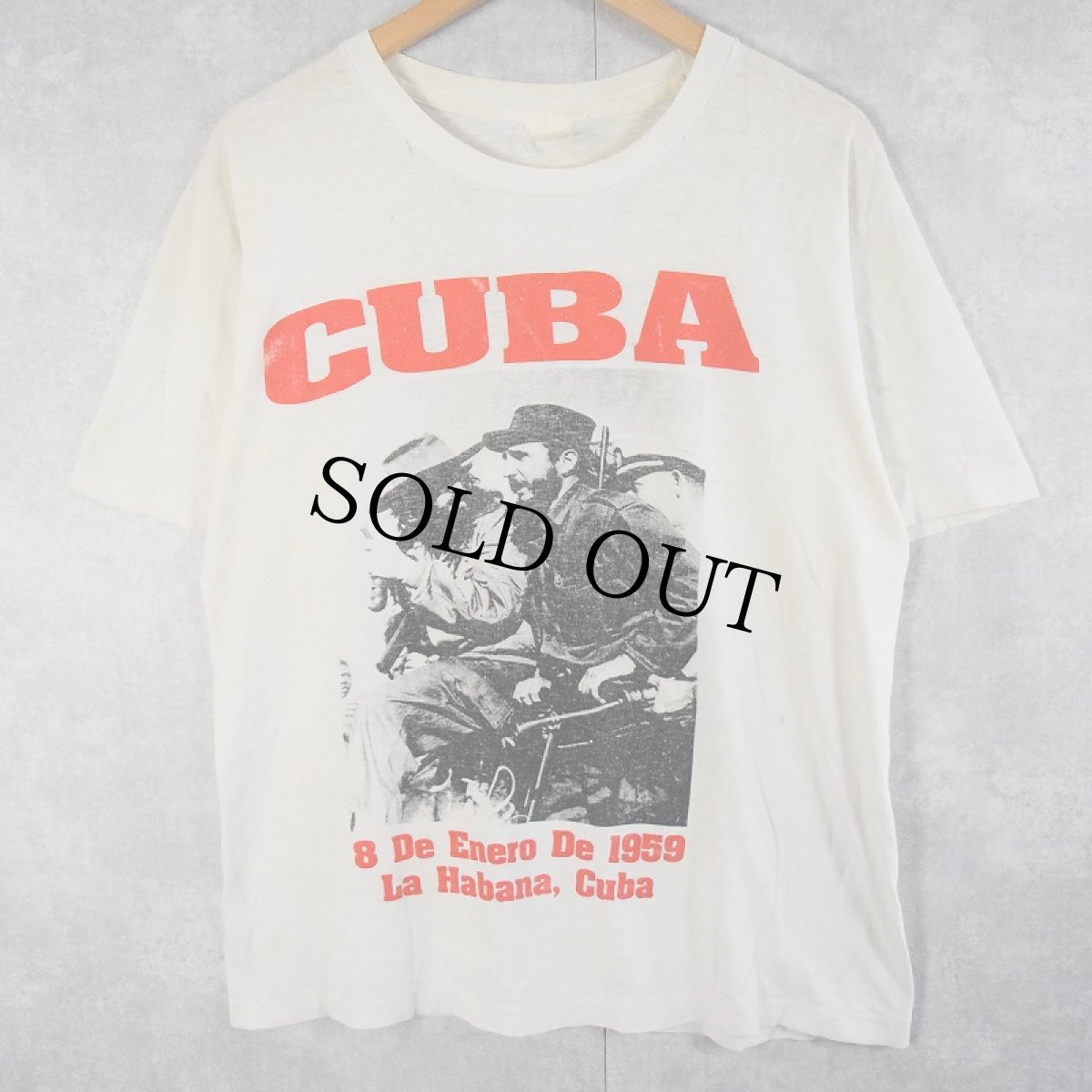 画像1: 80〜90's "CUBA" キューバ革命プリントTシャツ (1)