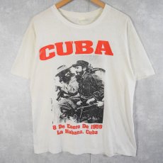 画像1: 80〜90's "CUBA" キューバ革命プリントTシャツ (1)