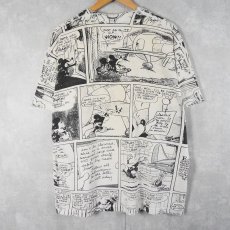 画像2: 80〜90's Disney MICKEY MOUSE USA製 キャラクター大判プリントTシャツ ONE SIZE (2)