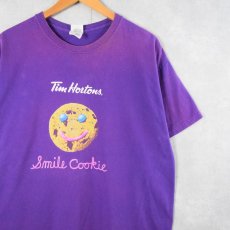 画像1: Tim Hortons ファーストフードチェーン プリントTシャツ XL (1)