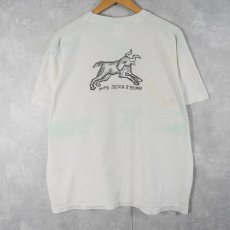 画像2: 90's JASON J.BROWN 三匹の子豚パロディ 大判プリントTシャツ XL (2)