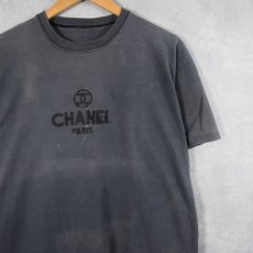 画像1: ブート CHANEL ロゴ刺繍Tシャツ (1)