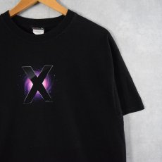 画像1: 2000's Apple "Mac OS X" プリントTシャツ BLACK L (1)