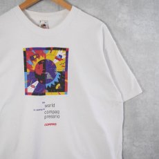 画像1: 90's COMPAQ USA製 コンピューター企業 プリントTシャツ XL (1)