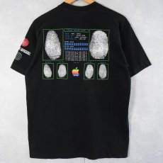 画像1: 90's Apple "EXPECT THE IMPOSSIBLE" レインボーロゴ プリントTシャツ BLACK L (1)