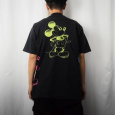 画像4: 90's Sherry's MICKEY MOUSE USA製 "Ocean City Maryland" キャラクターマルチプリントTシャツ BLACK XL (4)