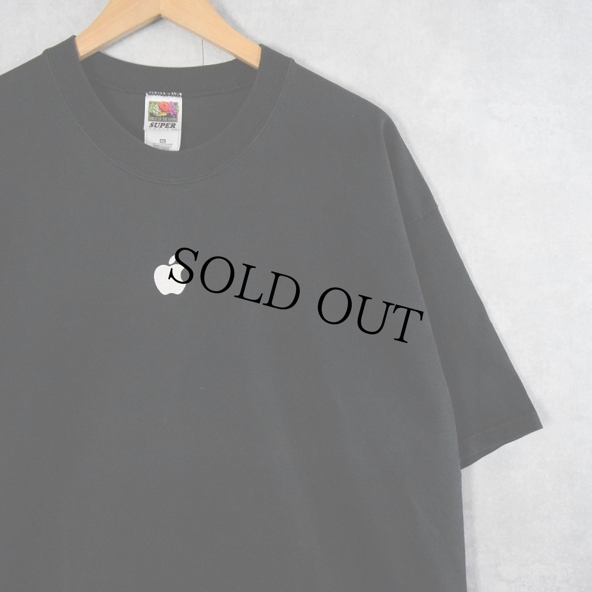 画像1: 2000's〜 Apple ロゴプリントTシャツ BLACK XL (1)