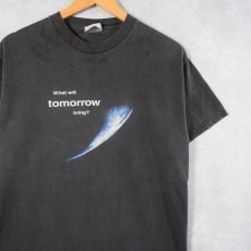 画像1: BOEING "what will tomorrow bring?" 航空宇宙機器製造会社 プリントTシャツ M (1)