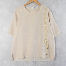 画像1: MM COLLECTION レースデザインプルオーバー XXL (1)