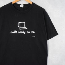 画像1: grimm "talk nerdy to me" プリントTシャツ BLACK (1)