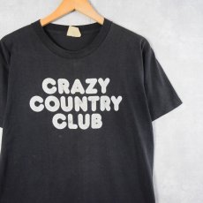 画像1: 80's CRAZY COUNTRY CLUB USA製 レストランバープリントTシャツ L (1)