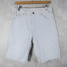 画像3: 90's Levi's 550 USA製 ストライプ柄 コットンショーツ W32 (3)