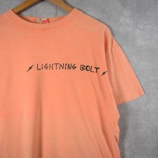 画像1: 90's LIGHTNING BOLT USA製 後染め サーフブランド プリントTシャツ XL (1)