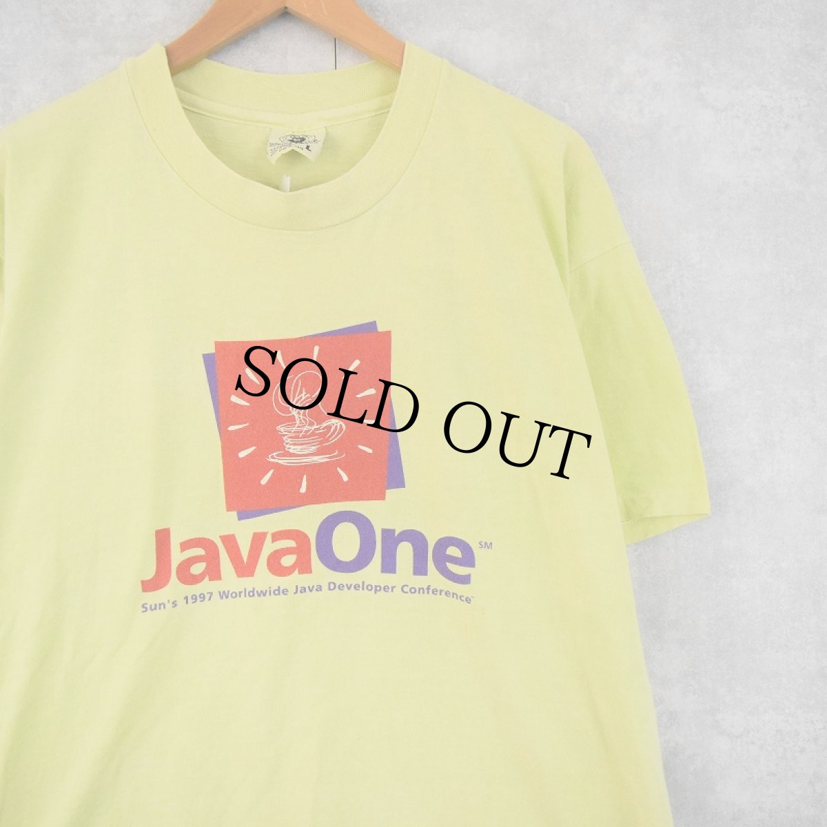 画像1: 90's Java One USA製 Java開発者会議 プリントTシャツ L (1)