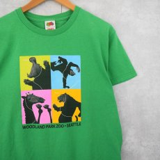 画像1: 2000's WOODLAND PARK ZOO SEATLE アニマルイラストTシャツ M (1)