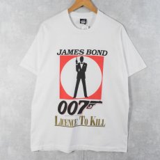 画像1: 80's 007/LICENCE TO KILL CANADA製 アクション映画プリントTシャツ XL (1)