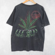 画像1: "USDA ORGANIC" ガンジャ×スカルプリントTシャツ (1)