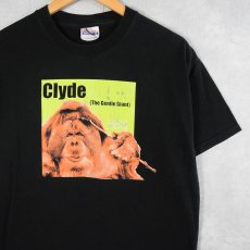 画像1: 90's SAN DIEGO ZOO "Glyde" オラウータンプリントTシャツ BLACK M (1)