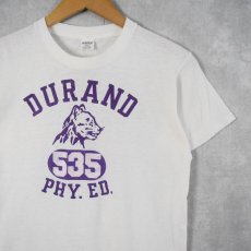 画像1: 70's USA製 "DURANO PHY. ED." プリントTシャツ M (1)