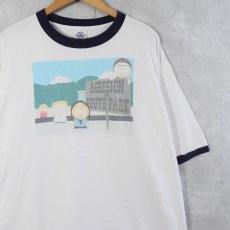 画像1: SOUTH PARK キャラクタープリント リンガーTシャツ XL (1)