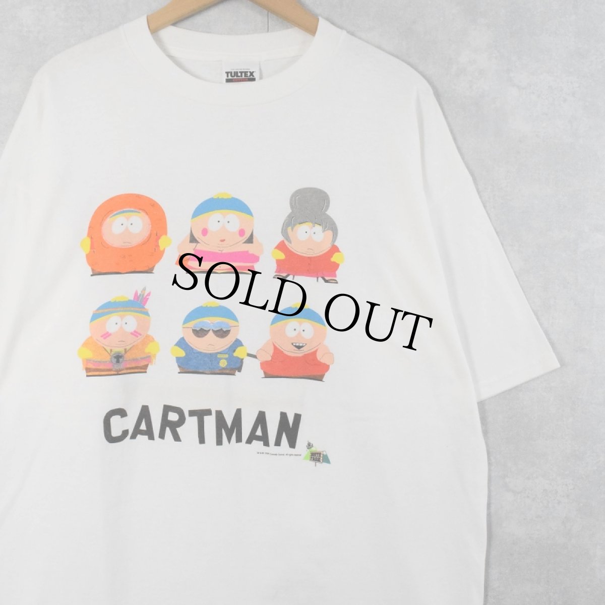 画像1: 90's SOUTH PARK "CARTMAN" キャラクタープリントTシャツ XL (1)