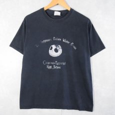 画像1: The Nightmare Before Winter Break キャラクターパロディプリントTシャツ BLACK M (1)