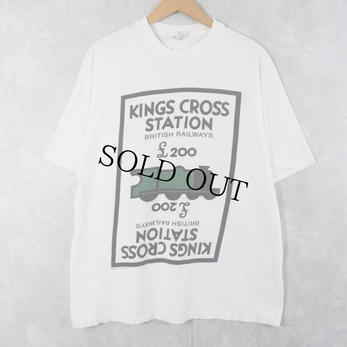 画像1: 90's "KINGS CROSS STATION" USA製 プリントTシャツ XL (1)