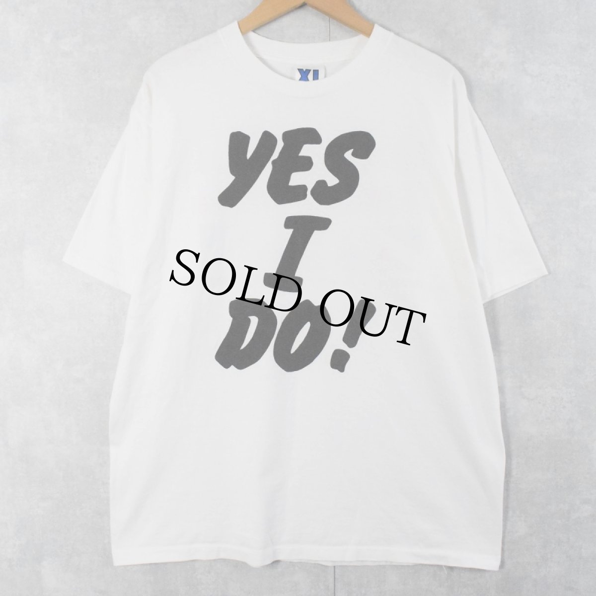 画像1: 90's Scott Angrave USA製 "YES I DO!" サイン入り コメディアンツアーTシャツ XL (1)