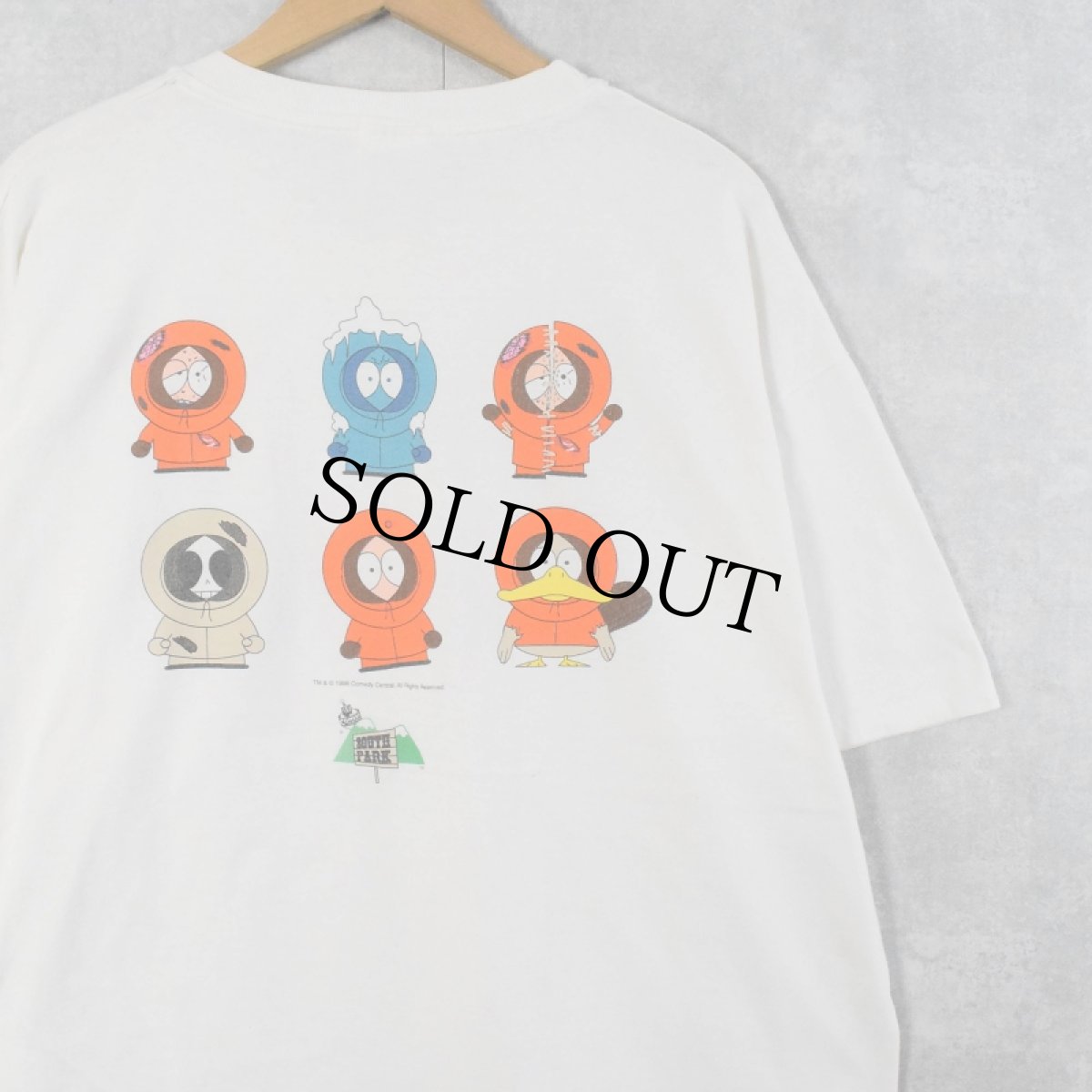 画像1: 90's SOUTH PARK "KENNY McCORMICK" キャラクタープリントTシャツ XL (1)