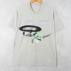 画像1: 90's 宇宙船プリント 映画パロディプリントTシャツ (1)