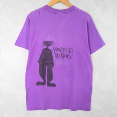 画像1: 〜90's ブート STUSSY USA製 シャドーマンプリントTシャツ M (1)