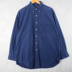 画像1: Ralph Lauren "BIG BUTTONDOWN" ロゴ刺繍 コットンボタンダウンシャツ SIZE16 1/2 (1)