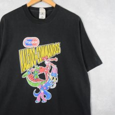 画像1: 90's Popsicle アイスキャンディ キャラクタープリントTシャツ BLACK XL (1)