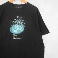 画像1: 90's〜 VANS USA製 "the cure for conformity" ロゴプリントTシャツ L (1)