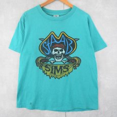 画像1: 90's VISION STREET WEAR × Kevin Staab USA製 "SIMS" スカルプリントTシャツ L (1)