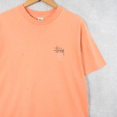 画像2: 90's STUSSY USA製 バイクイラストTシャツ L (2)