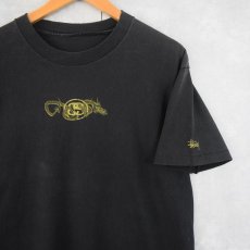 画像2: 90's STUSSY ロゴ×ドラゴンプリントTシャツ (2)