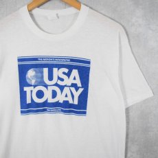 画像1: 70〜80's USA TODAU USA製 新聞社プリントTシャツ XL (1)